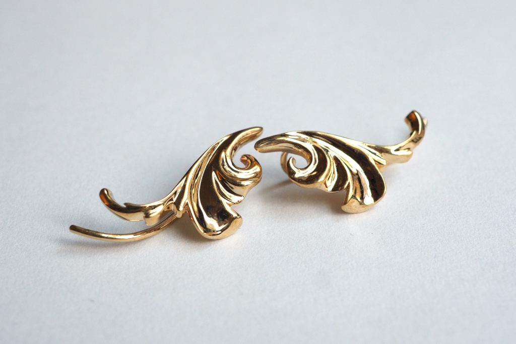 Jewelry - Acanthus Leaf Ear Climber - Two Perfect Souls