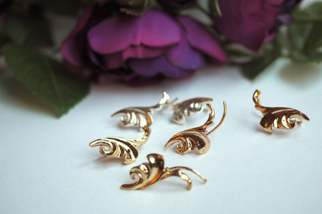 Jewelry - Acanthus Leaf Ear Climber - Two Perfect Souls