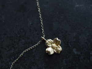 Dogwood Flower Charm Necklace