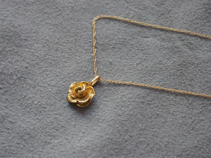 Mini Rose Charm Necklace