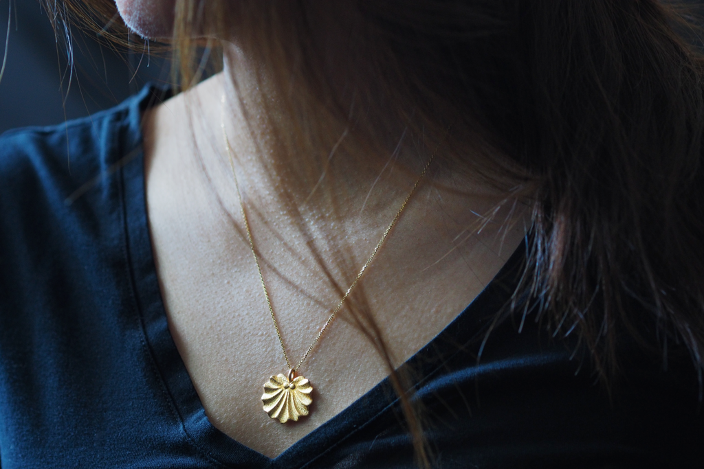 Jewelry - Seashell Fan Necklace - Two Perfect Souls